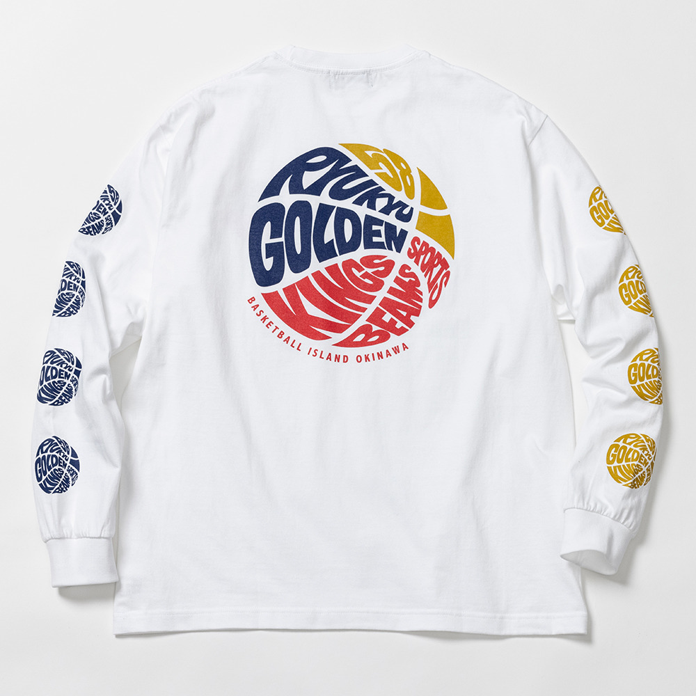 【BEAMS SPORTS&times;KINGS】BEAMS SPORTS ボールプリントロングスリーブTシャツ 詳細画像 ホワイト 2